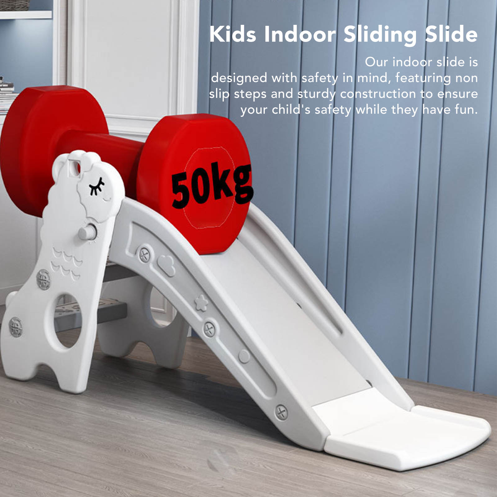 Kids Outdoor Obstacle Course - Kids Indoor Sliding Slide Freestanding Folding