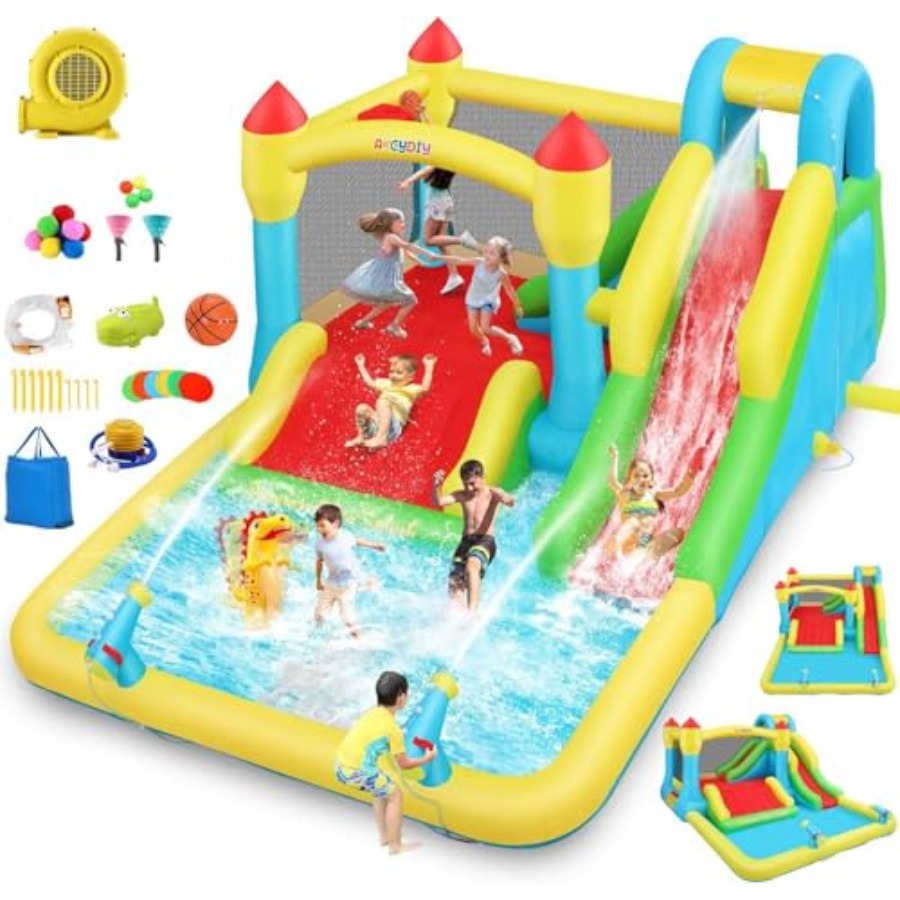 Outdoor/Indoor inflatable wate - đánh giá và giá Kids Outdoor House With Slide