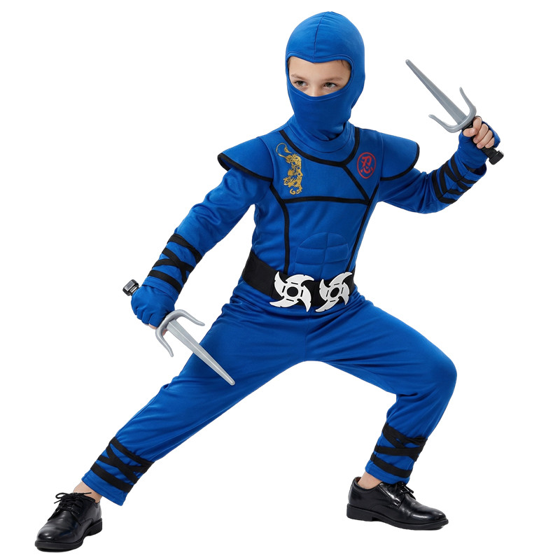 Black and Blue Ninja Costume f - đánh giá và giá Kids Outdoor Ninja Equipment