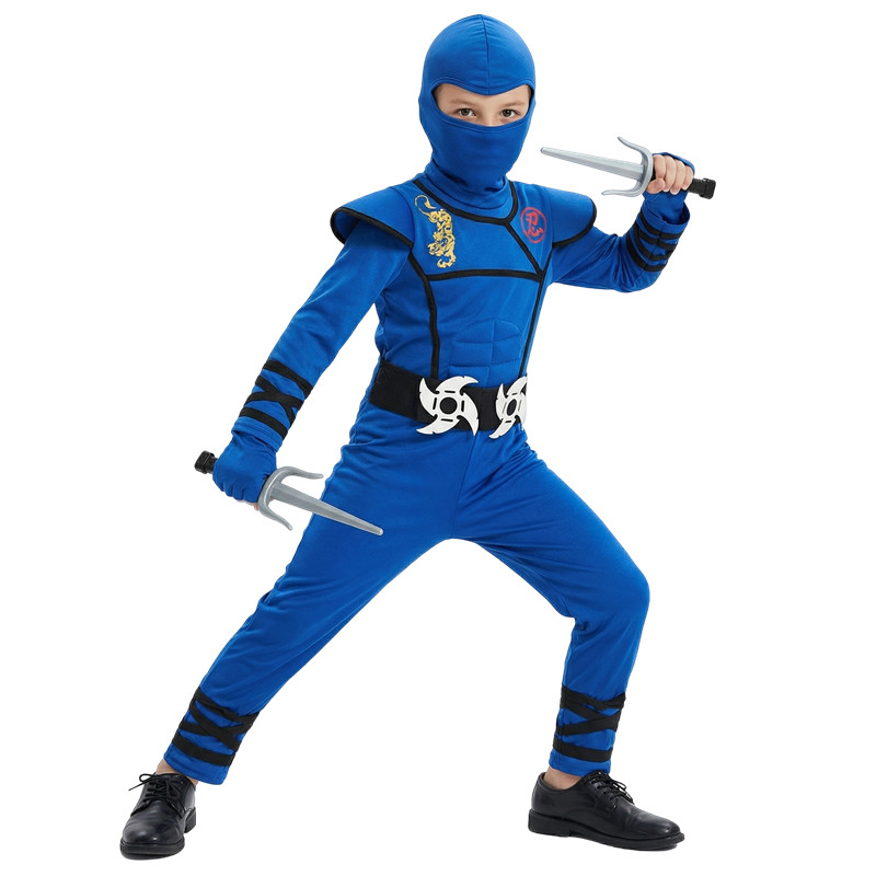 Black and Blue Ninja Costume f - đánh giá và giá Kids Outdoor Ninja Equipment