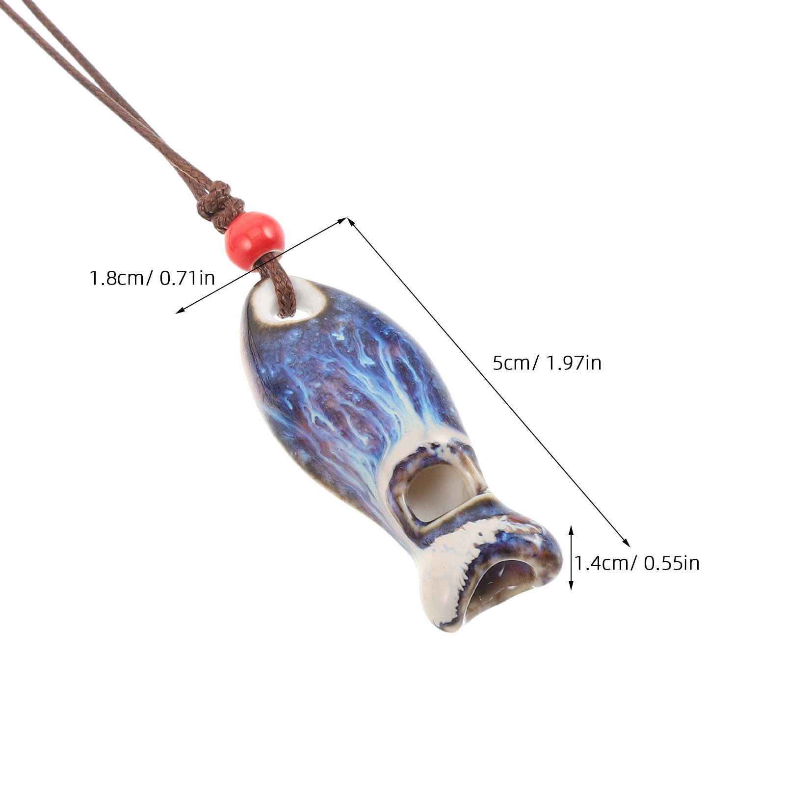 2Pcs Ceramic Fish Whistle Pend - đánh giá và giá Kids Outdoor Instruments
