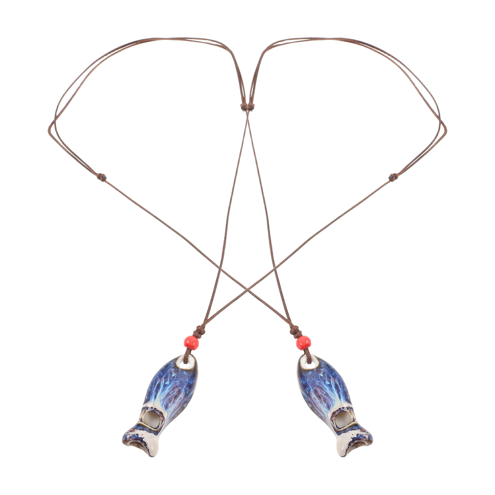 2Pcs Ceramic Fish Whistle Pend - đánh giá và giá Kids Outdoor Instruments