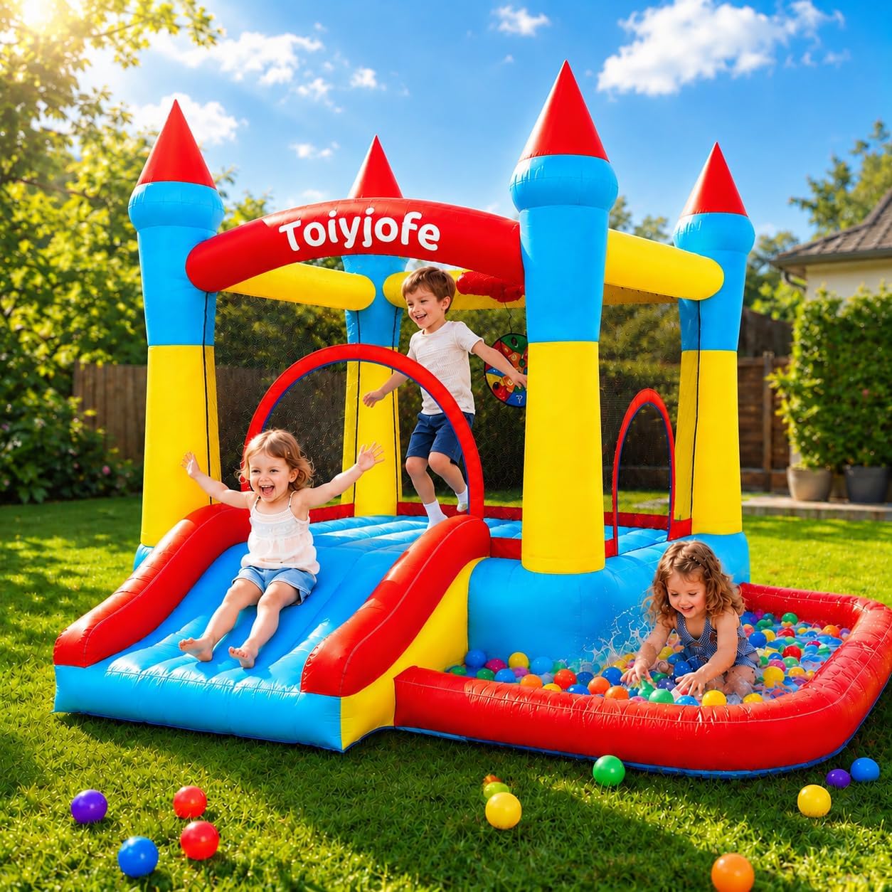 Bounce House for Kids 3-6, Tod - đánh giá và giá Kids Outdoor House With Slide