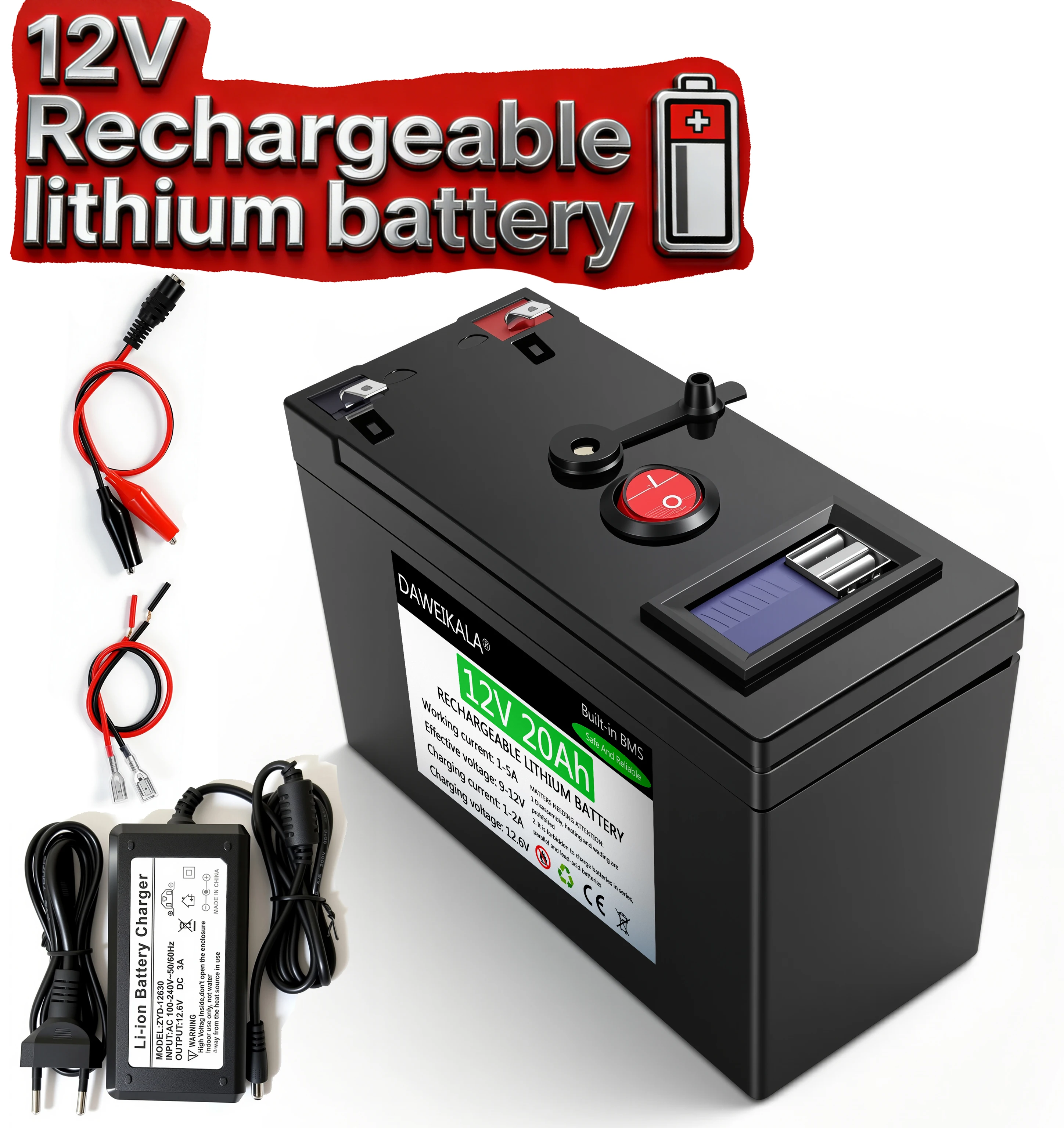 12V 20Ah Rechargeable lithium  - đánh giá và giá Kids Outdoor Instruments