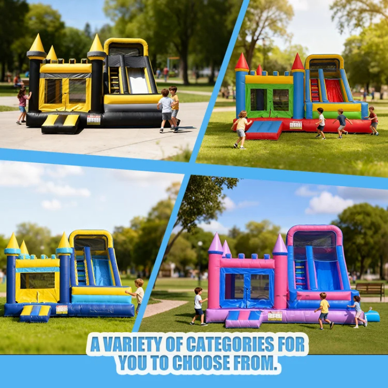 Commercial Bounce House Colorf - đánh giá và giá Kids Outdoor House With Slide