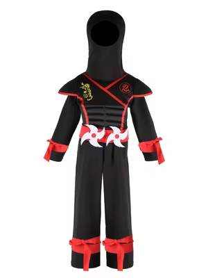 Kids Black Ninja Costume With  - đánh giá và giá Kids Outdoor Ninja Equipment