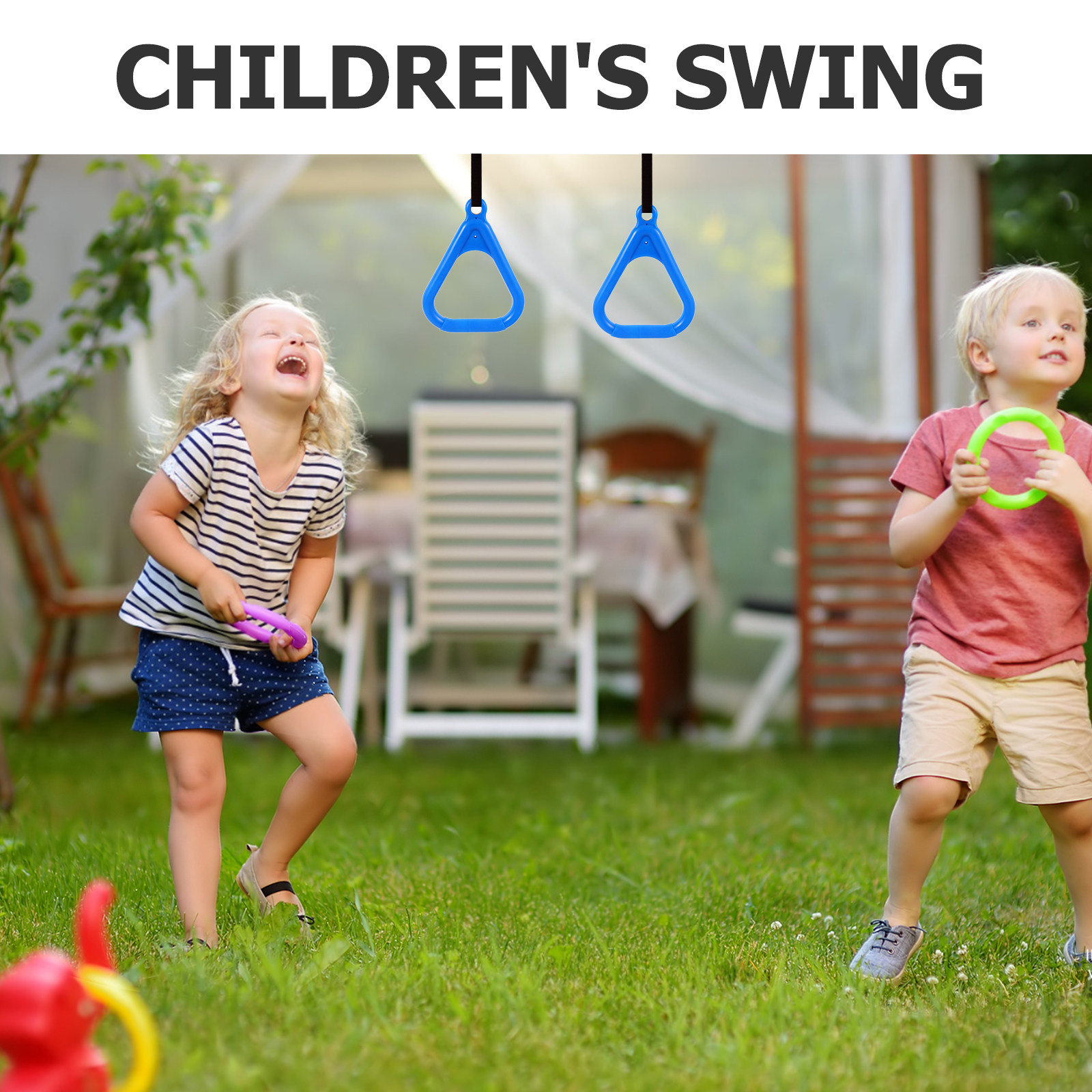 2Pcs Kids Climbing Rings Gymna - đánh giá và giá Kids Outdoor Obstacle Course Equipment