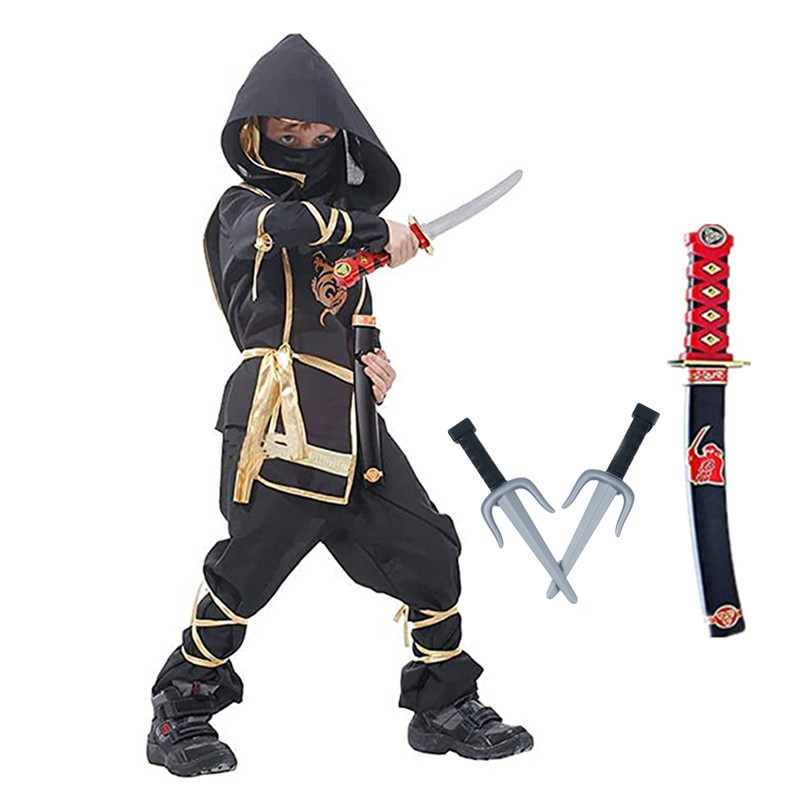 Black Ninja Costume Boy Hallow - đánh giá và giá Kids Outdoor Ninja Equipment