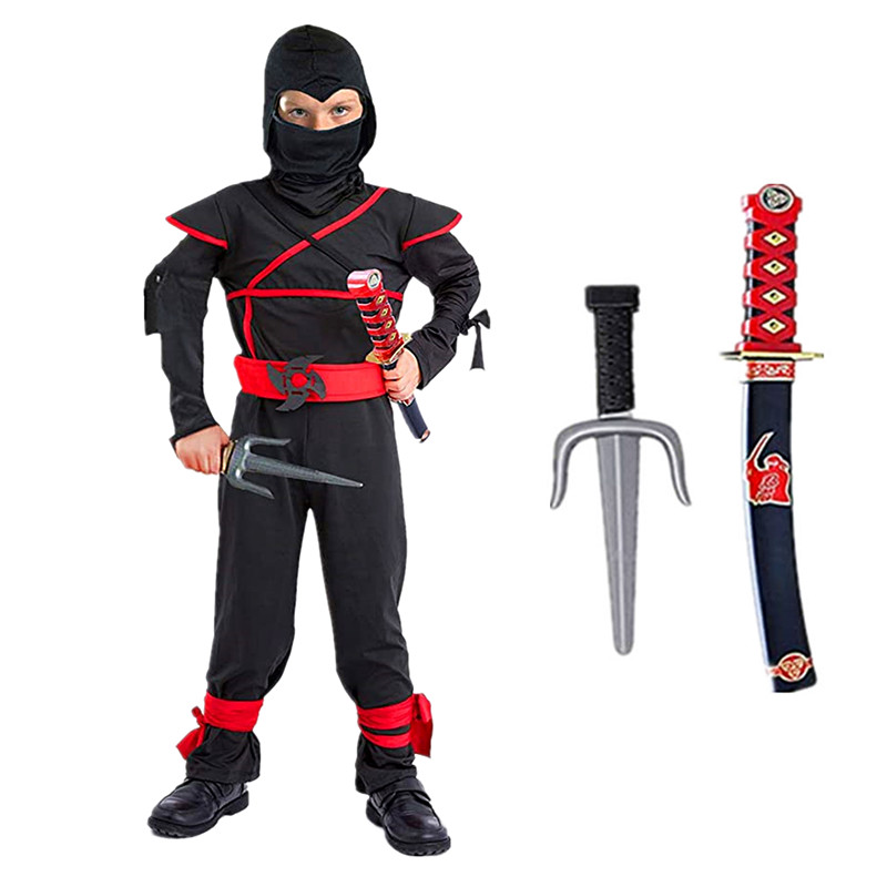 Black Ninja Costume Boy Hallow - đánh giá và giá Kids Outdoor Ninja Equipment