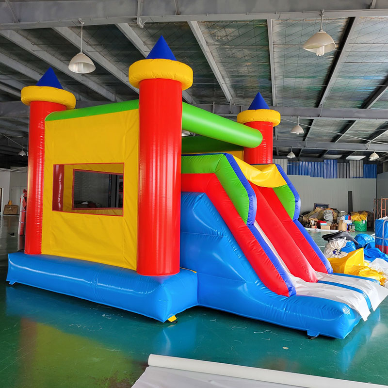 Bounce House with Slide Jumpin - đánh giá và giá Kids Outdoor House With Slide