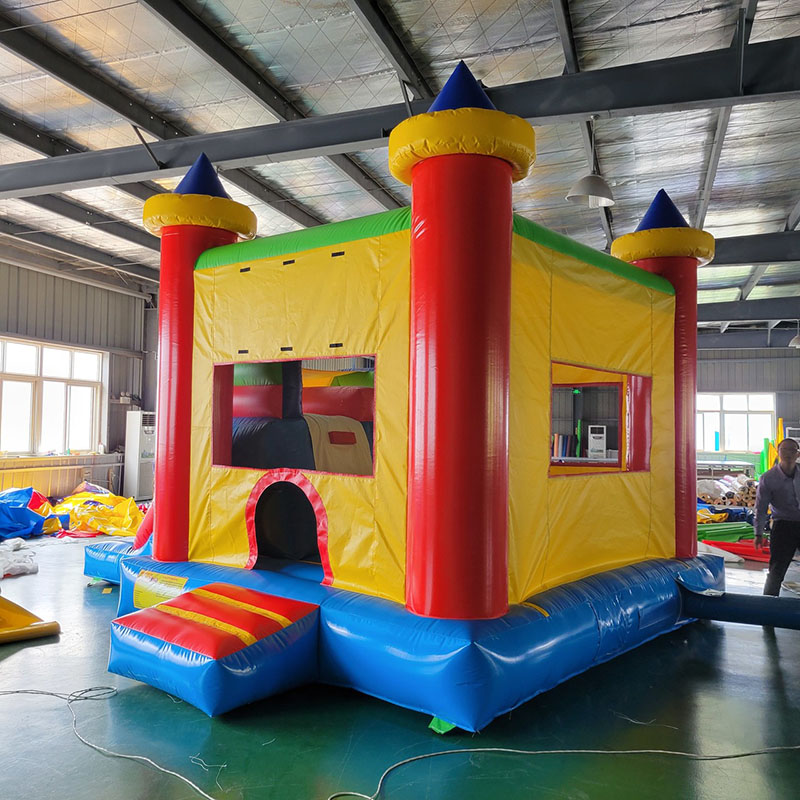Bounce House with Slide Jumpin - đánh giá và giá Kids Outdoor House With Slide