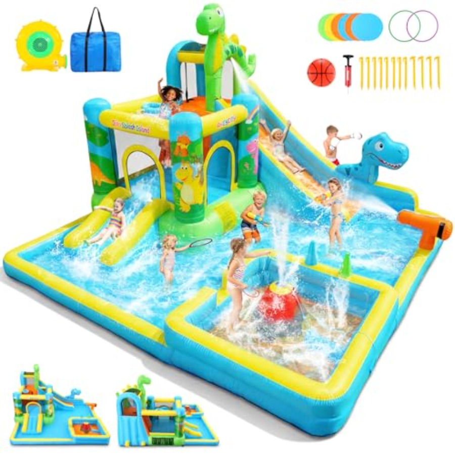 Outdoor backyard inflatable wa - đánh giá và giá Kids Outdoor House With Slide