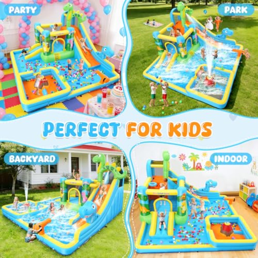 Outdoor backyard inflatable wa - đánh giá và giá Kids Outdoor House With Slide