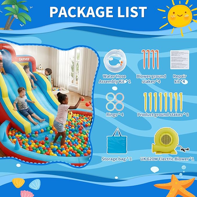 All-Season 8-in-1 Inflatable W - đánh giá và giá Kids Outdoor Playset