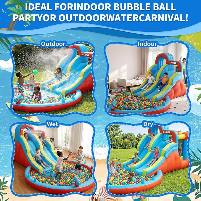 All-Season 8-in-1 Inflatable W - đánh giá và giá Kids Outdoor Playset