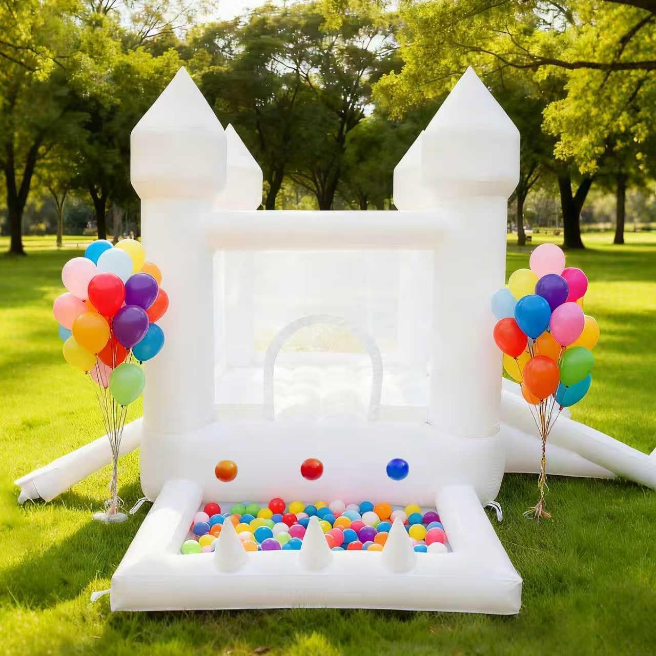 White Bounce House, Indoor and - đánh giá và giá Kids Outdoor House With Slide
