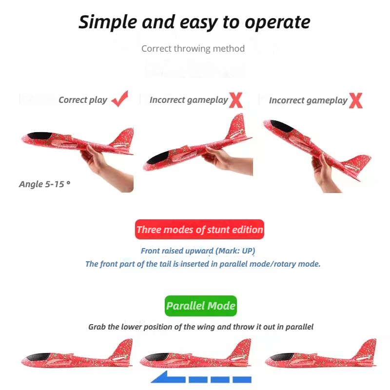 48cm Large Foam Airplane Child - đánh giá và giá Kids Outdoor Playset