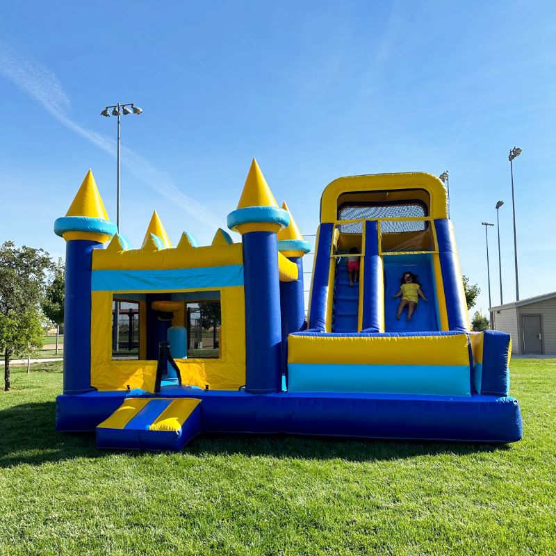 Inflatable Bounce House with G - đánh giá và giá Kids Outdoor House With Slide