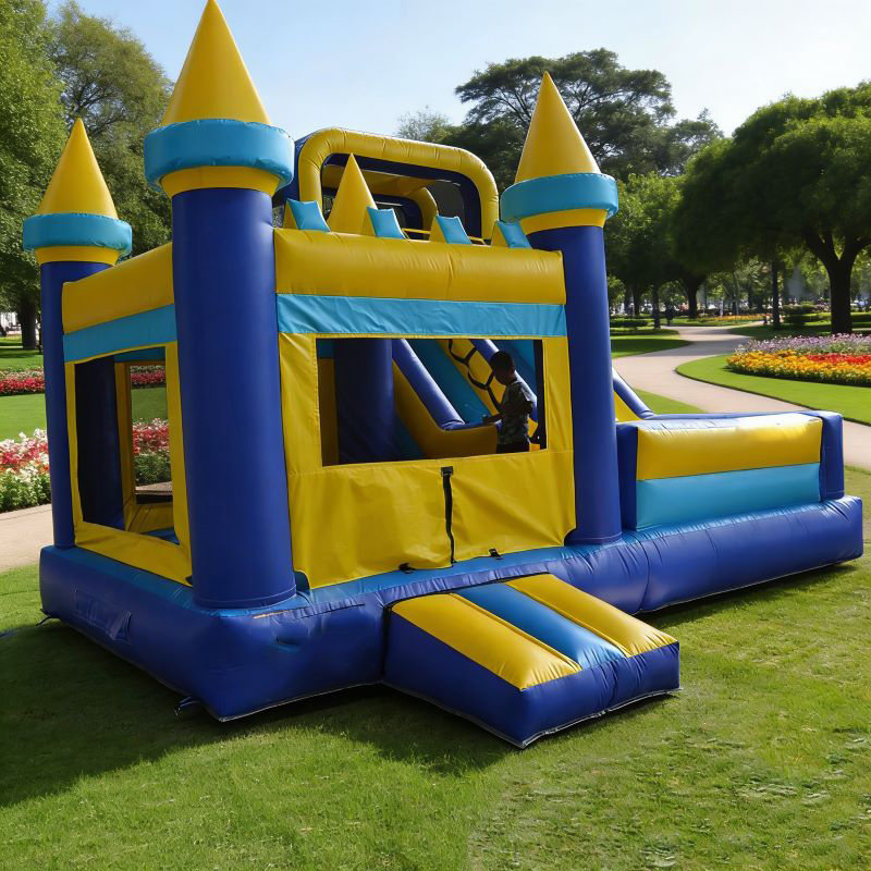 Inflatable Bounce House with G - đánh giá và giá Kids Outdoor House With Slide