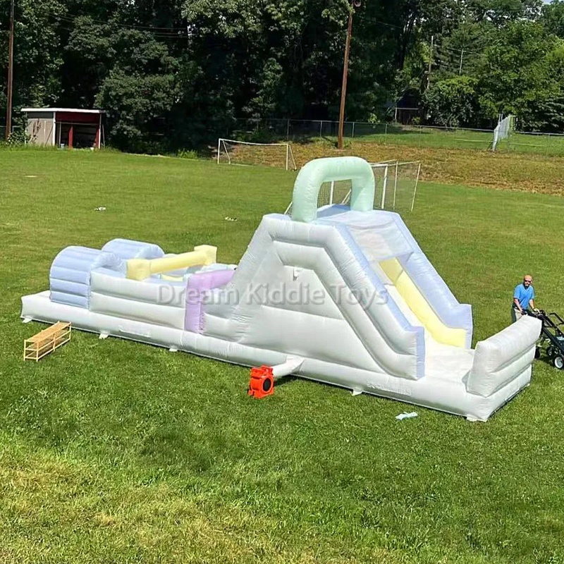 Commercial  Inflatable Slide O - đánh giá và giá Kids Outdoor Obstacle Course Equipment