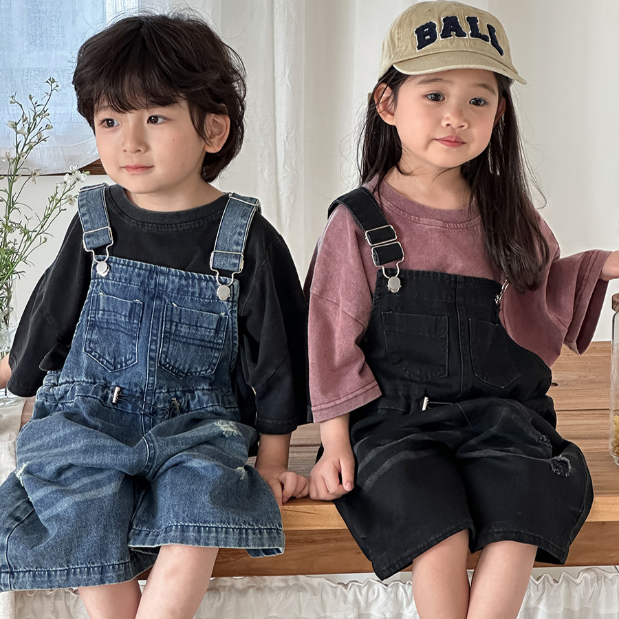 2026 Summer Unisex Kids Denim  - đánh giá và giá Kids Outdoor Jumpsuit
