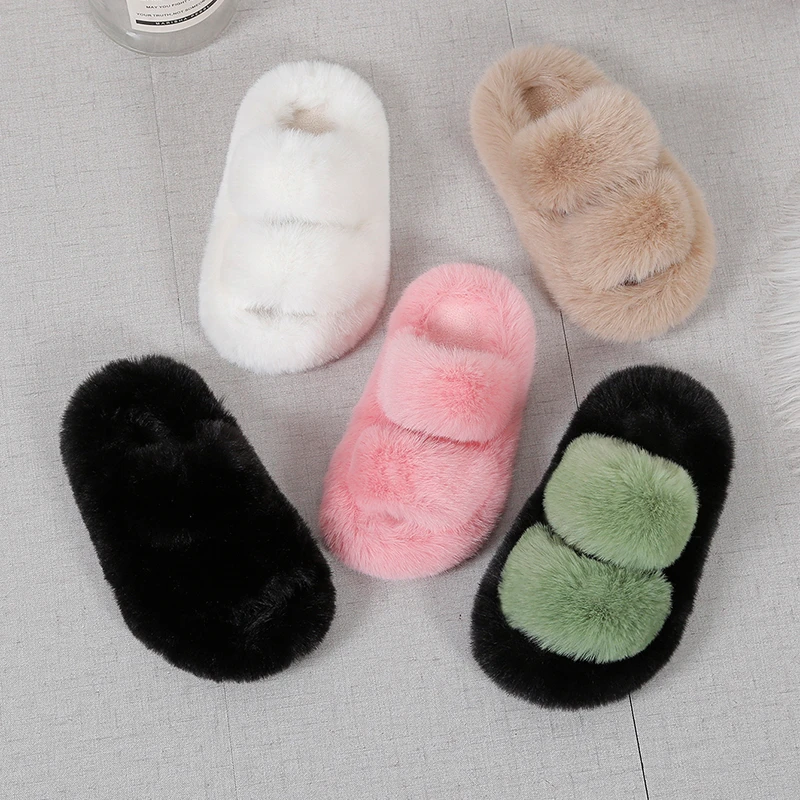 Girls Winter Fur Slippers Clas - đánh giá và giá Kids Indoor Outdoor Slippers