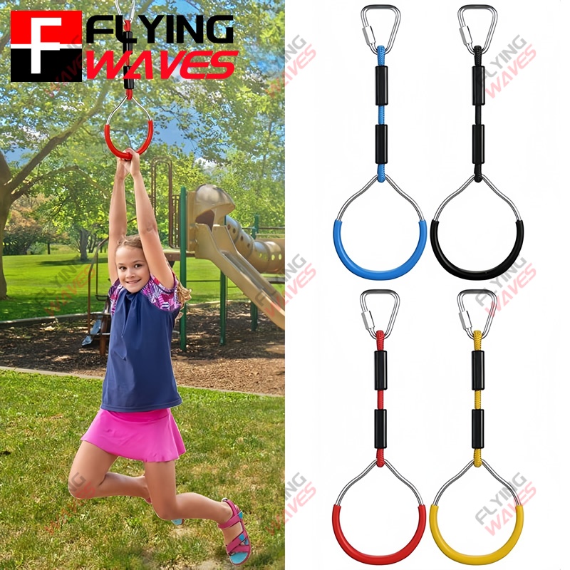 Kids Hanging GYM Ring Swing Cl - đánh giá và giá Kids Outdoor Obstacle Course