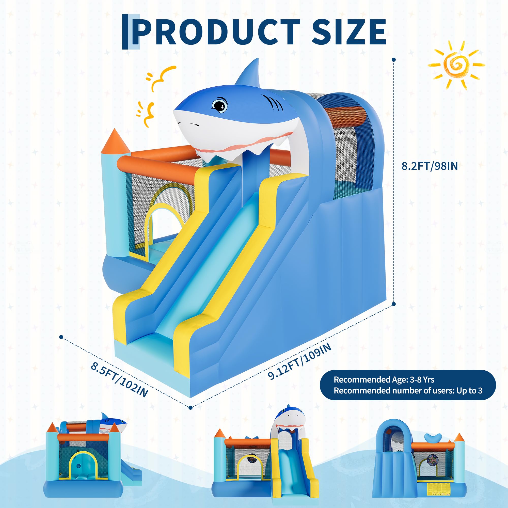 Inflatable Bounce House With S - đánh giá và giá Kids Outdoor House With Slide