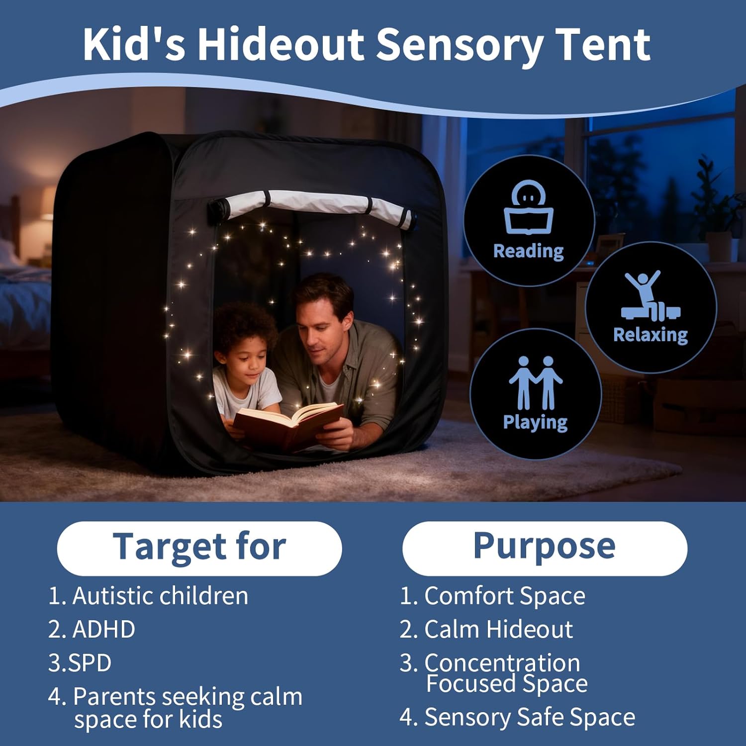 Sensory Tent for Kids 37.4 in  - đánh giá và giá Kids Outdoor Play Yard